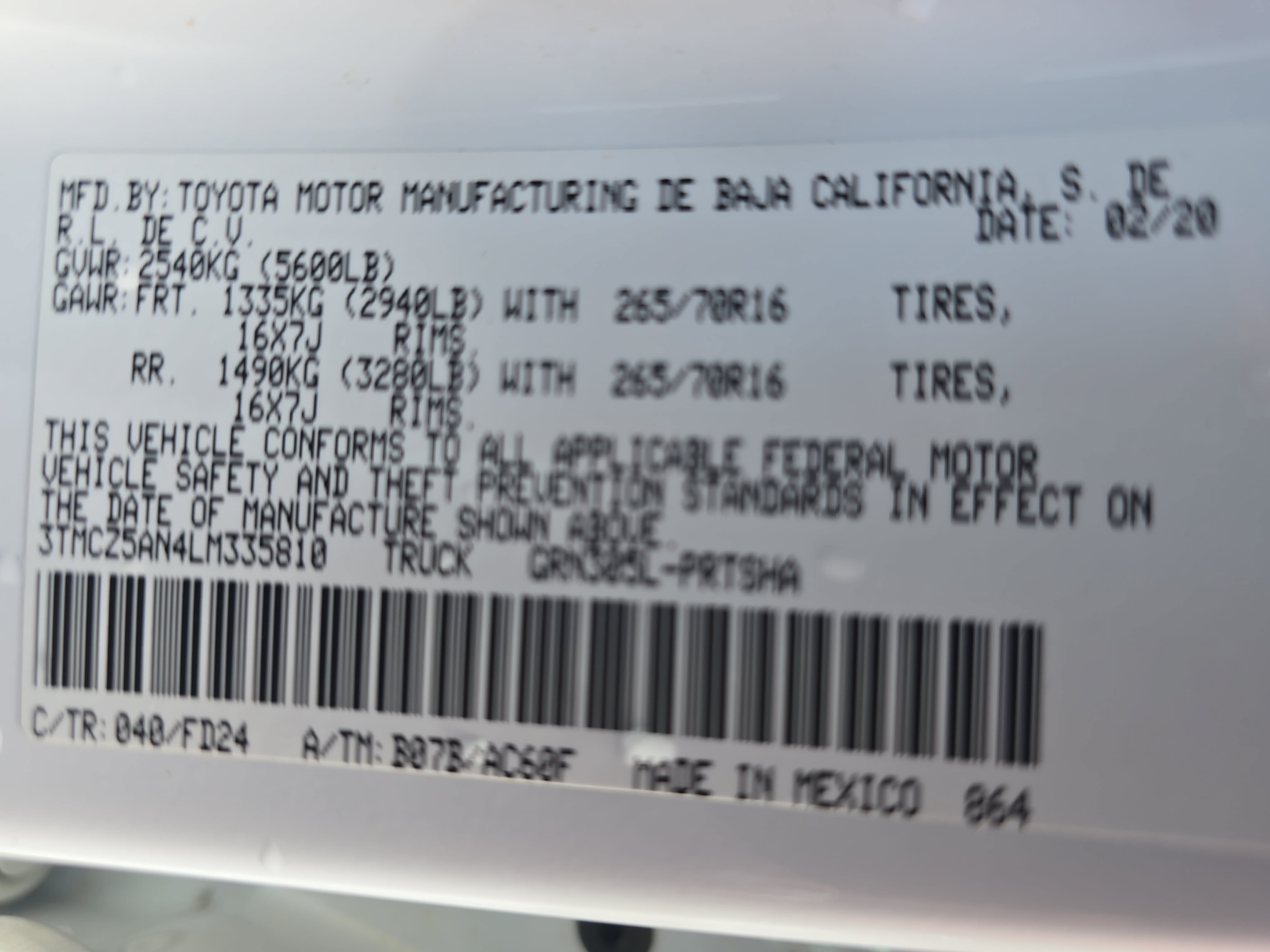 Used 2020 Toyota Tacoma TRD Off-Road AWD/4WD image 32