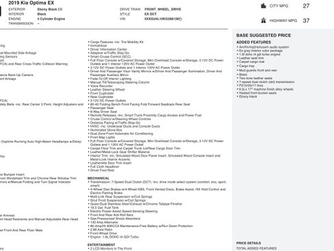 Used 2019 Kia Optima EX image 4