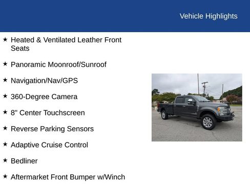 Used 2017 Ford F350 Platinum w/ Platinum Ultimate Package AWD/4WD image 27