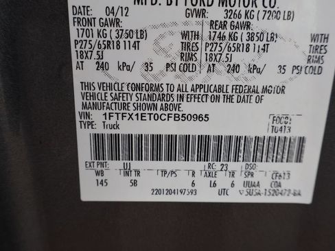 Used 2012 Ford F150 FX4 w/ FX Luxury Pkg AWD/4WD image 32