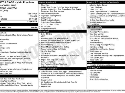 New 2026 MAZDA CX-50 AWD 2.5 Hybrid w/ Cargo Package image 4