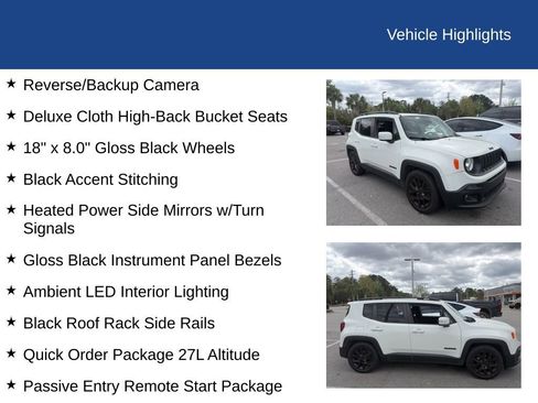 Used 2018 Jeep Renegade Altitude image 7