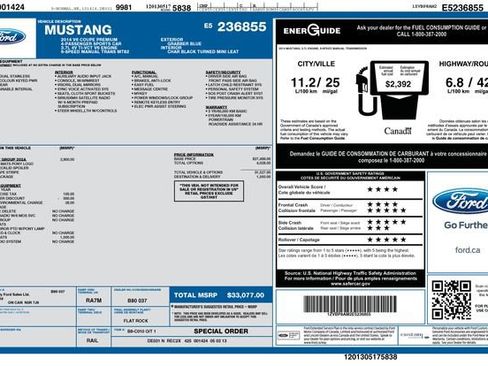 Used 2014 Ford Mustang Premium w/ Equipment Group 202A RWD image 9