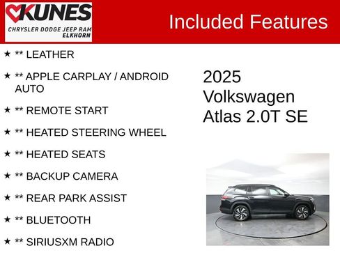 Used 2025 Volkswagen Atlas SE image 3
