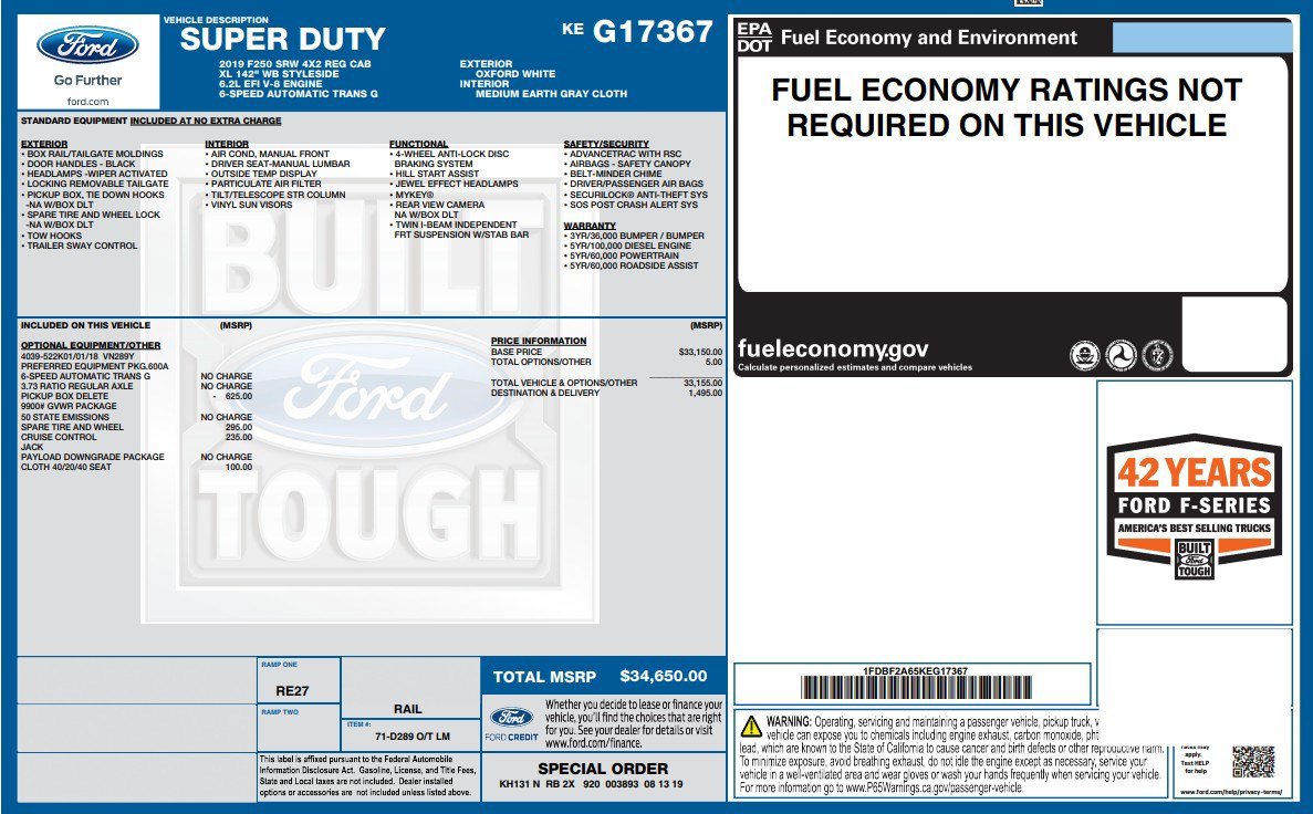 Used 2019 Ford F250 XL RWD image 4