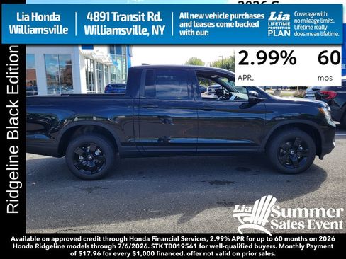 New 2026 Honda Ridgeline Black Edition image 2