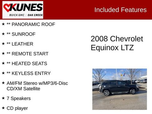 Used 2008 Chevrolet Equinox LTZ w/ Chrome Plus Package image 2