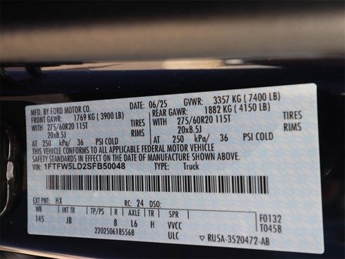 Certified 2025 Ford F150 Lariat w/ Equipment Group 502A High image 23