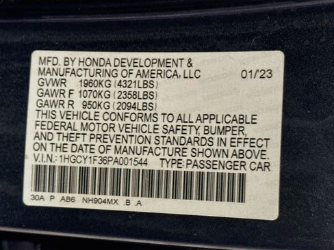Used 2023 Honda Accord EX image 40