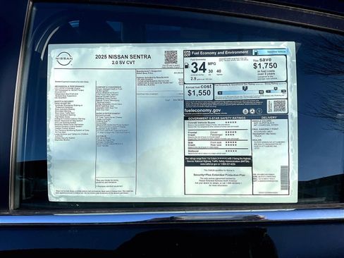 New 2025 Nissan Sentra SV image 17