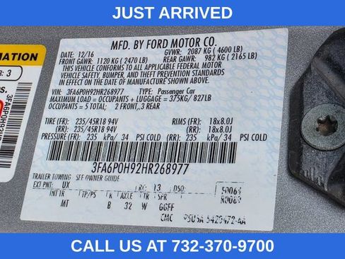 Used 2017 Ford Fusion SE w/ Equipment Group 201A FWD image 33