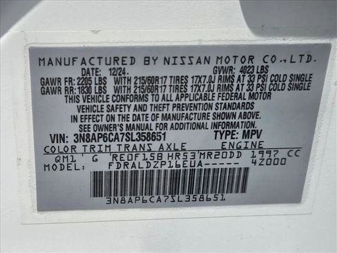 Used 2025 Nissan Kicks SV FWD image 23