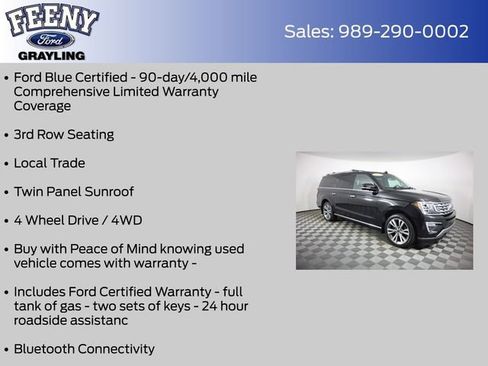 Used 2020 Ford Expedition Max Limited w/ Equipment Group 302A AWD/4WD image 4