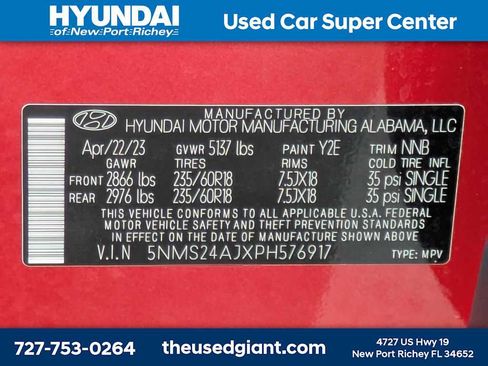 Certified 2023 Hyundai Santa Fe SEL FWD image 39