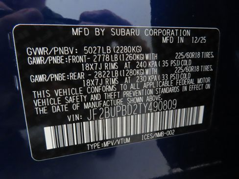 New 2026 Subaru Outback Premium image 30