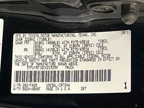 Used 2012 Toyota Tundra 4x4 Double Cab w/ TRD Rock Warrior Pkg image 30