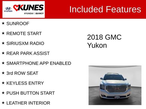 Used 2018 GMC Yukon Denali w/ Denali Ultimate Package AWD/4WD image 3