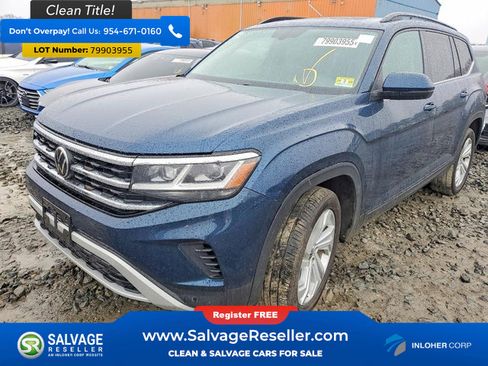Used 2021 Volkswagen Atlas SE w/ Panoramic Sunroof Package image 1