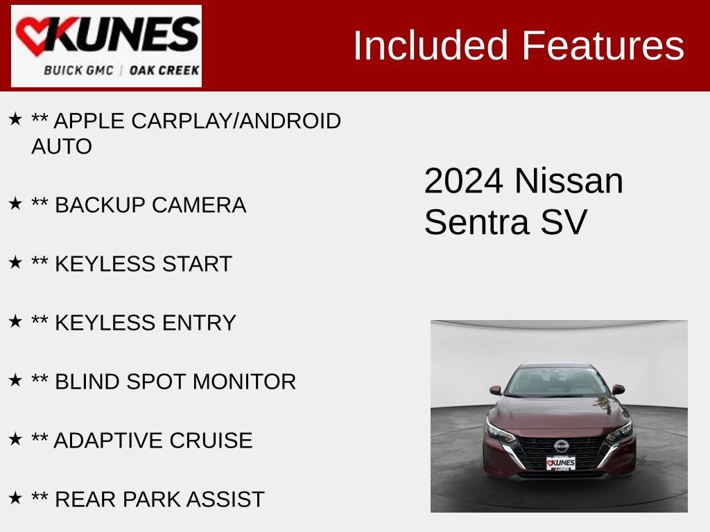 Used 2024 Nissan Sentra SV FWD image 2