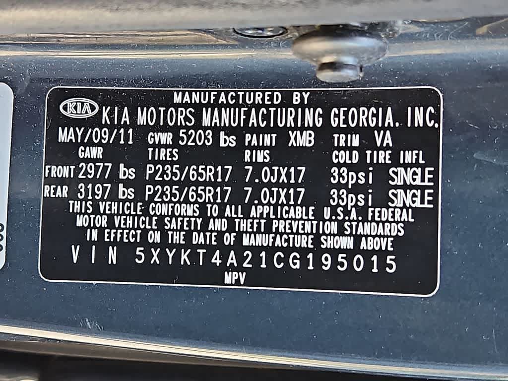 Used 2012 Kia Sorento LX w/ V6 Convenience Pkg FWD image 26