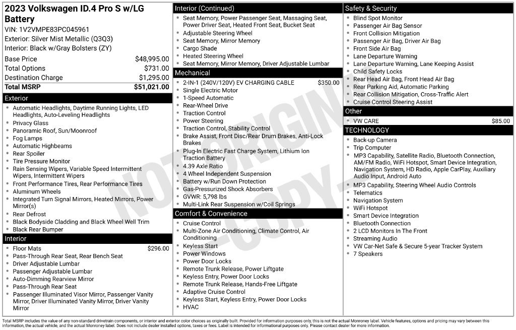 Used 2023 Volkswagen ID.4 Pro S RWD image 26