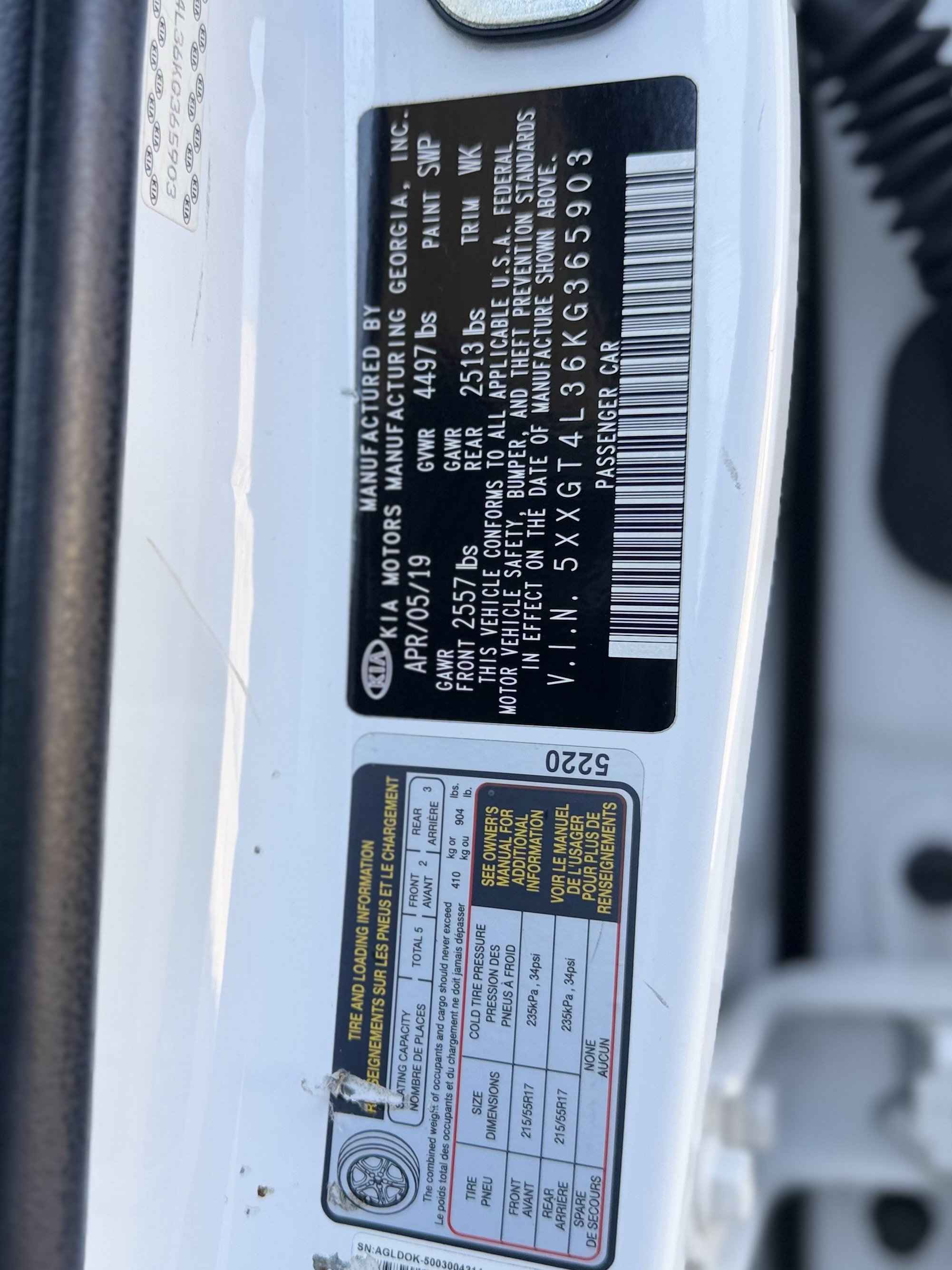 Used 2019 Kia Optima LX w/ LX 17" Wheel Package FWD image 27