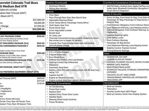 Certified 2024 Chevrolet Colorado Trail Boss w/ Technology Package image 31