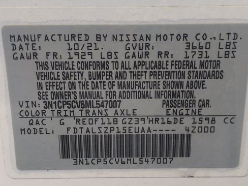 Used 2021 Nissan Kicks SV FWD image 33
