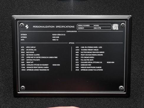 Certified 2024 Ferrari 296 GTB RWD image 21