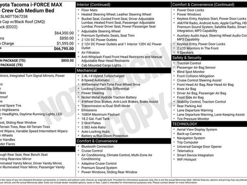 New 2026 Toyota Tacoma TRD Pro w/ Tow Tech Package AWD/4WD image 4
