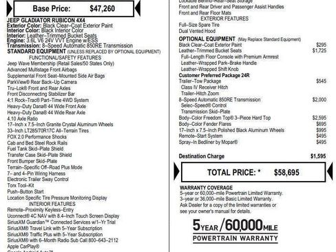 Used 2022 Jeep Gladiator Rubicon w/ Trailer Tow Package image 11