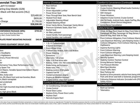 Used 2026 Chevrolet Trax RS w/ Driver Confidence Package FWD image 4
