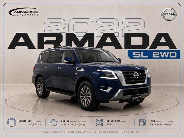 Used 2022 Nissan Armada SL w/ Captain's Chairs Package RWD image 1