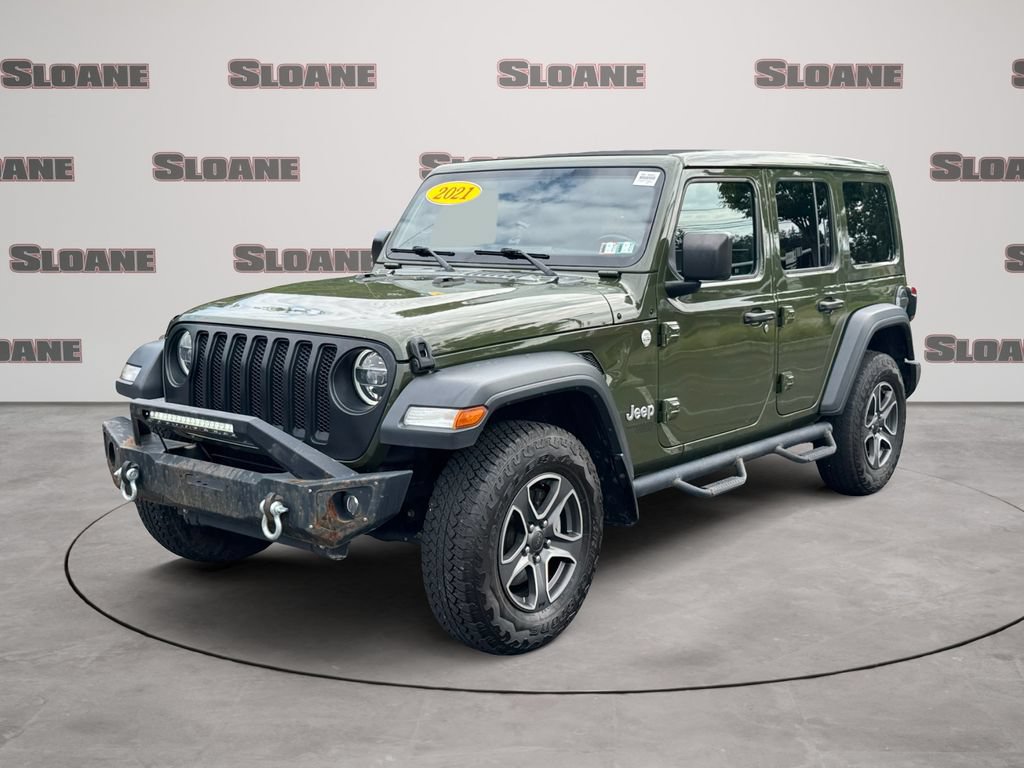 Used 2021 Jeep Wrangler Unlimited Sport w/ Sun And Sound Package AWD/4WD image 1