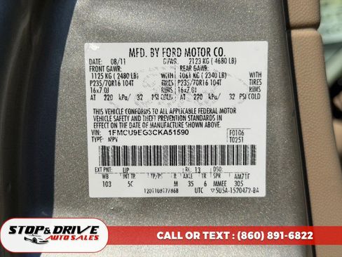 Used 2012 Ford Escape Limited AWD/4WD image 19