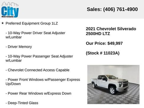 Used 2021 Chevrolet Silverado 2500 LTZ w/ LTZ Premium Package AWD/4WD image 7