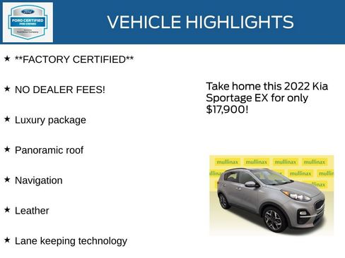 Used 2022 Kia Sportage EX w/ EX Technology Package FWD image 12