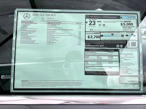 New 2026 Mercedes-Benz GLC 300 GLC 300 image 22