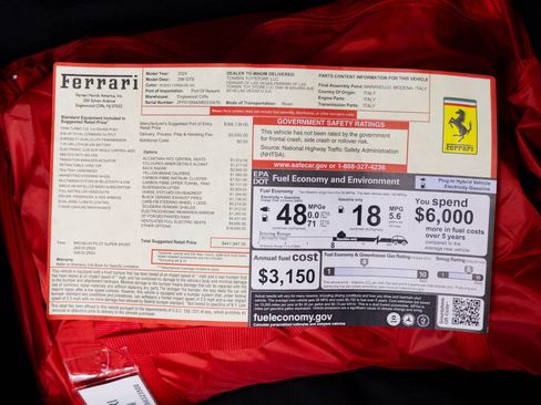 Certified 2024 Ferrari 296 GTS RWD image 62