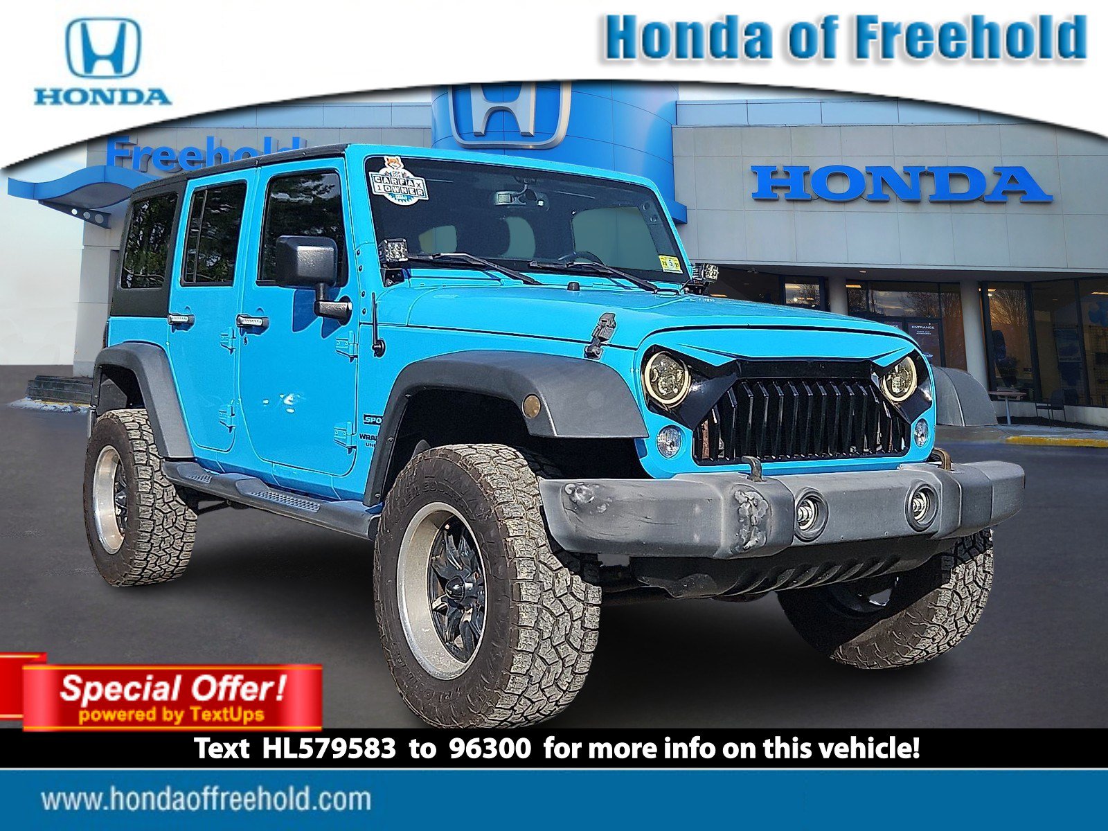 Used 2017 Jeep Wrangler Unlimited Sport w/ Quick Order Package 24S AWD/4WD image 1