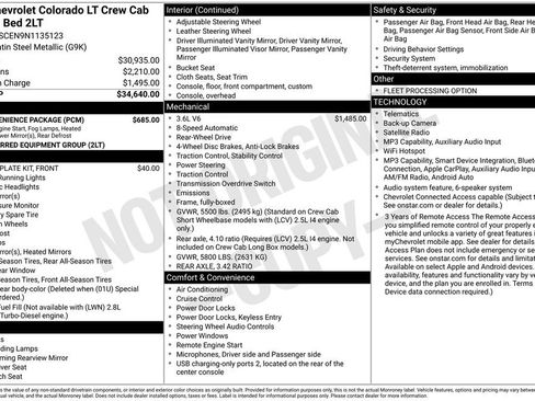 Used 2022 Chevrolet Colorado LT w/ LT Convenience Package RWD image 6