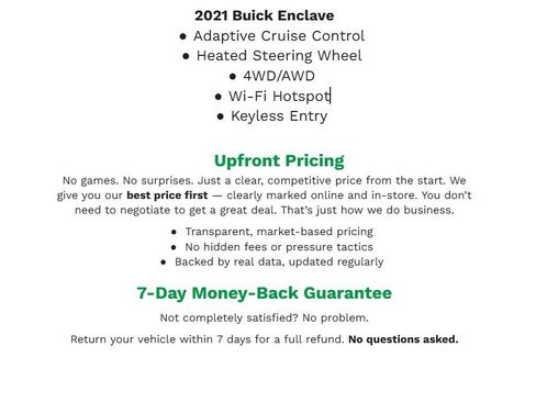 Certified 2021 Buick Enclave Avenir w/ Avenir Technology Package AWD/4WD image 2