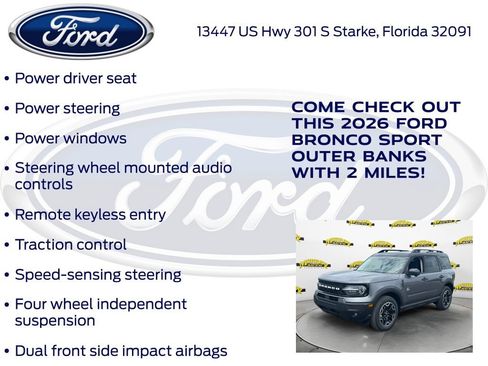 New 2026 Ford Bronco Sport Outer Banks w/ Outer Banks Tech Package+ AWD/4WD image 25