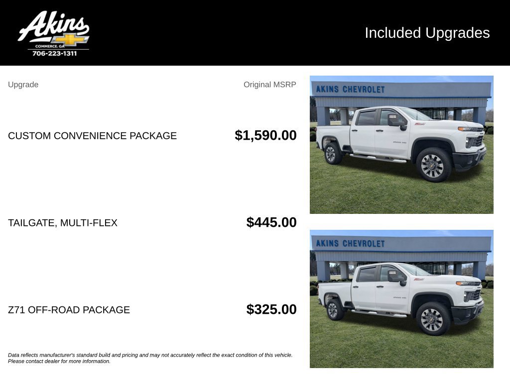 Used 2024 Chevrolet Silverado 2500 Custom w/ Custom Convenience Package AWD/4WD image 5