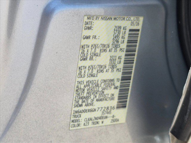 Used 2016 Nissan Frontier SV RWD image 25