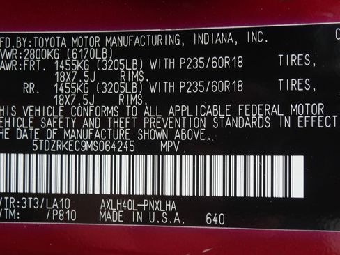 Used 2021 Toyota Sienna Limited image 20