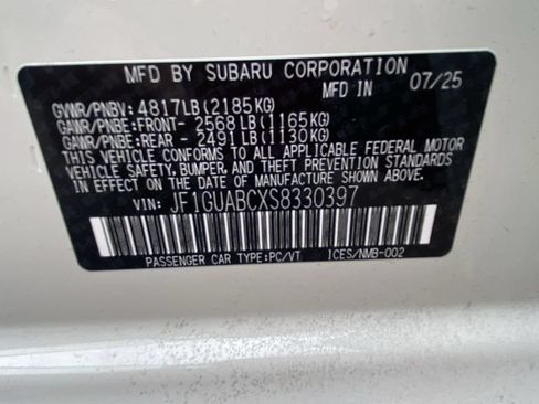 Certified 2025 Subaru Impreza 2.0i AWD/4WD image 32