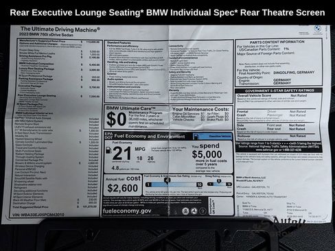 Used 2023 BMW 760i xDrive AWD/4WD image 43