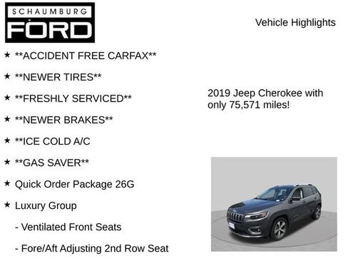 Used 2019 Jeep Cherokee Limited w/ Luxury Group FWD image 8