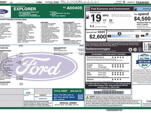 New 2026 Ford Explorer Tremor w/ Tremor Ultimate Package AWD/4WD image 51